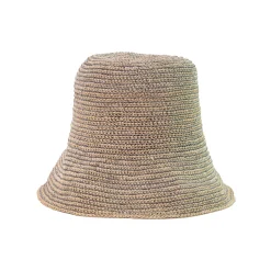Lamp shade Crochet Hat with Metallic Thread