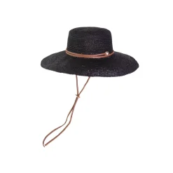 Lampshade Cordovan Crochet Long Brim Hat