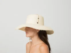 Lampshade Cordovan Long Brim Hat