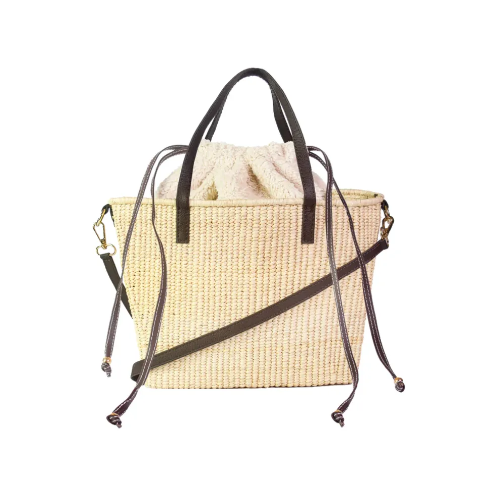 Leather Handle Canasta