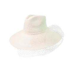 Long Brim Aguacate Hat with Tulle