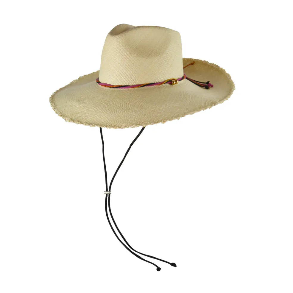 Long Brim Aguacate Hat with Cord