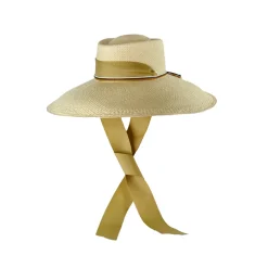 Long Brim Dumont Hat with Adjustable Ribbon
