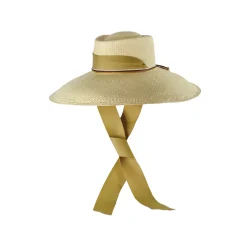 Long Brim Dumunt hat with adjustable ribbon