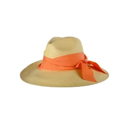 Long Brim Panama Hat with Double Twist Band