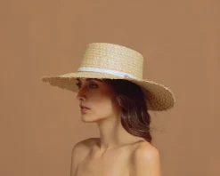 Mariposa Frayed Cordovan Long Brim