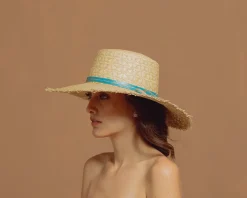 Mariposa Frayed Cordovan Long Brim