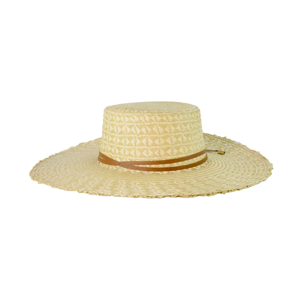 Mariposa Frayed Cordovan Long Brim