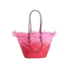 Medium Basket with Frayed Border
