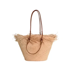 Medium Basket with Frayed Border