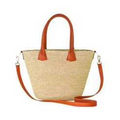 Medium Basket With Leather Handles