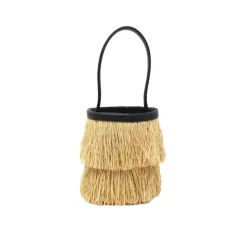 MINI FRAYED BUCKET BASKET