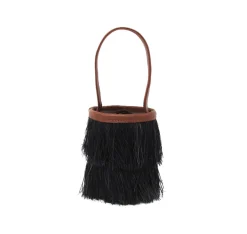 MINI FRAYED BUCKET BASKET