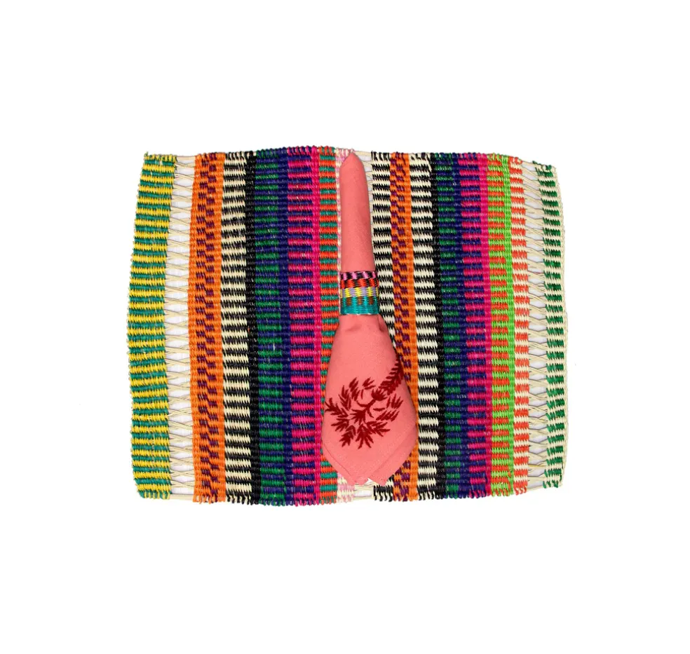 Multicolor Rectangular Placemat (Set of 2 Units)