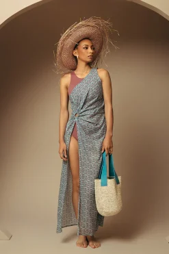 One Shoulder Slit Dress