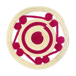 Open weave round Placemat (Set of 2 Units)