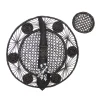 Open weave round Placemat with coaster (Set of 2 Units)
