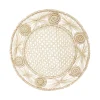 Open weave round Placemat with coaster (Set of 2 Units)