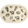 Oval Platter “Conchas de la Isla Cream” (Set of 2)