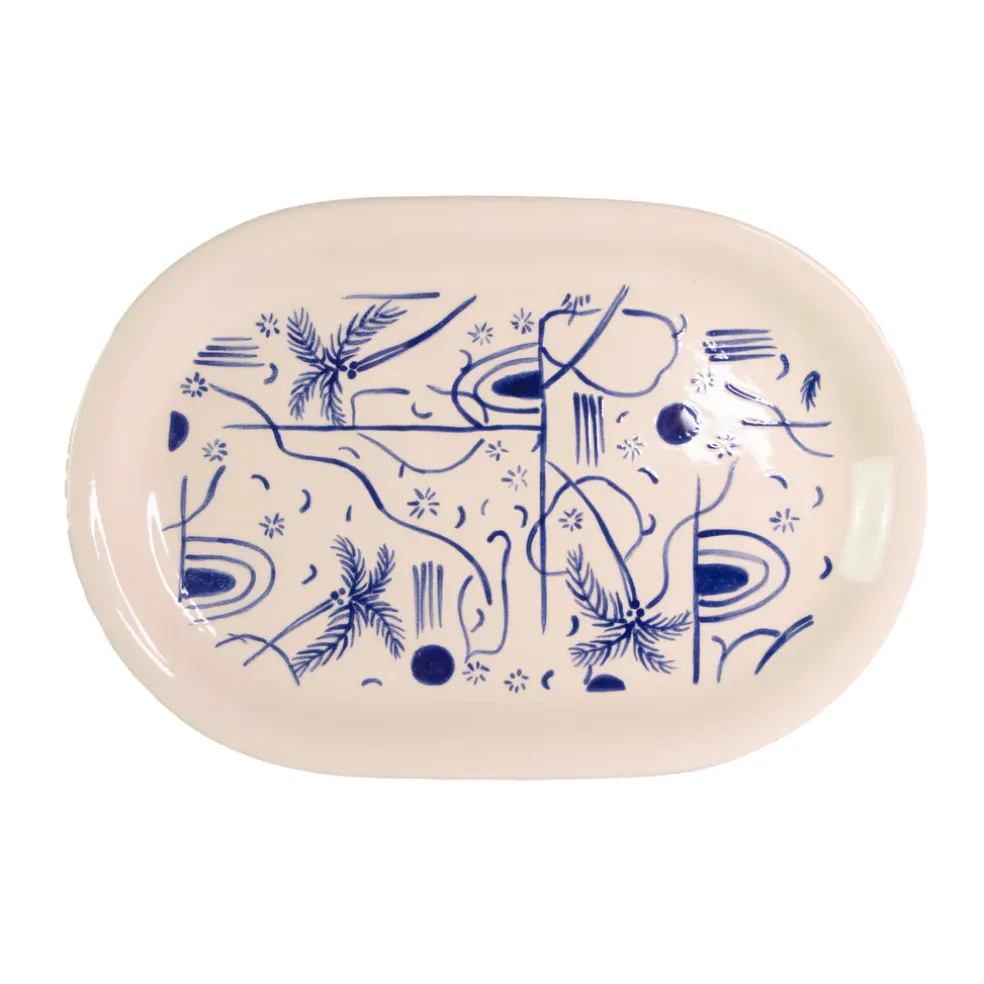 Oval Platter “Trazos Sicilia” (Set of 2)