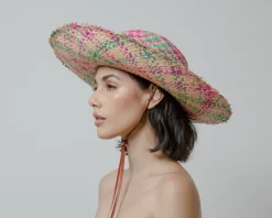 Pareado Frayed Extra Long Brim Panama Hat
