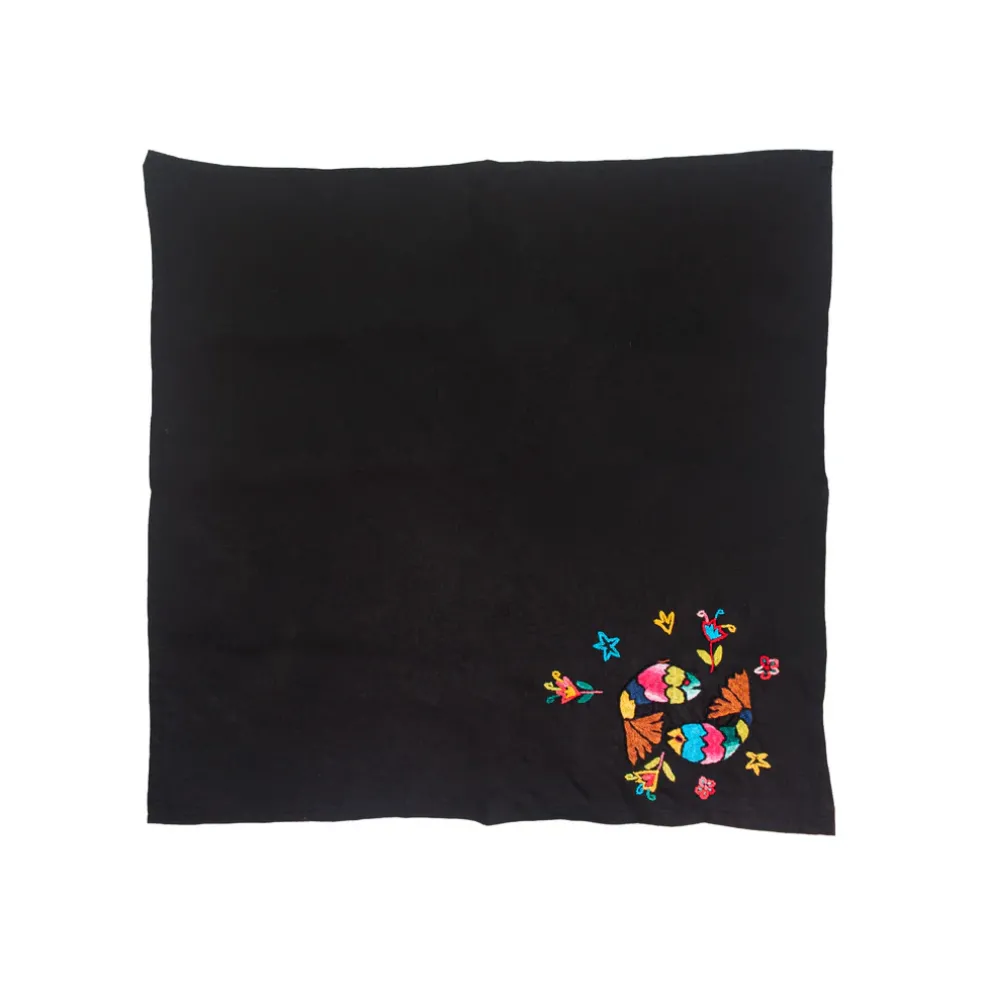 Pez Hand Embroidered Linen Napkin (Set of 4)