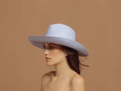 Premium Panama Hat Long Brim with Leather