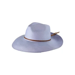 Premium Panama Hat Long Brim with Leather