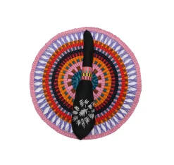 Round Placemat Shades of purple (Set of 2 Units)