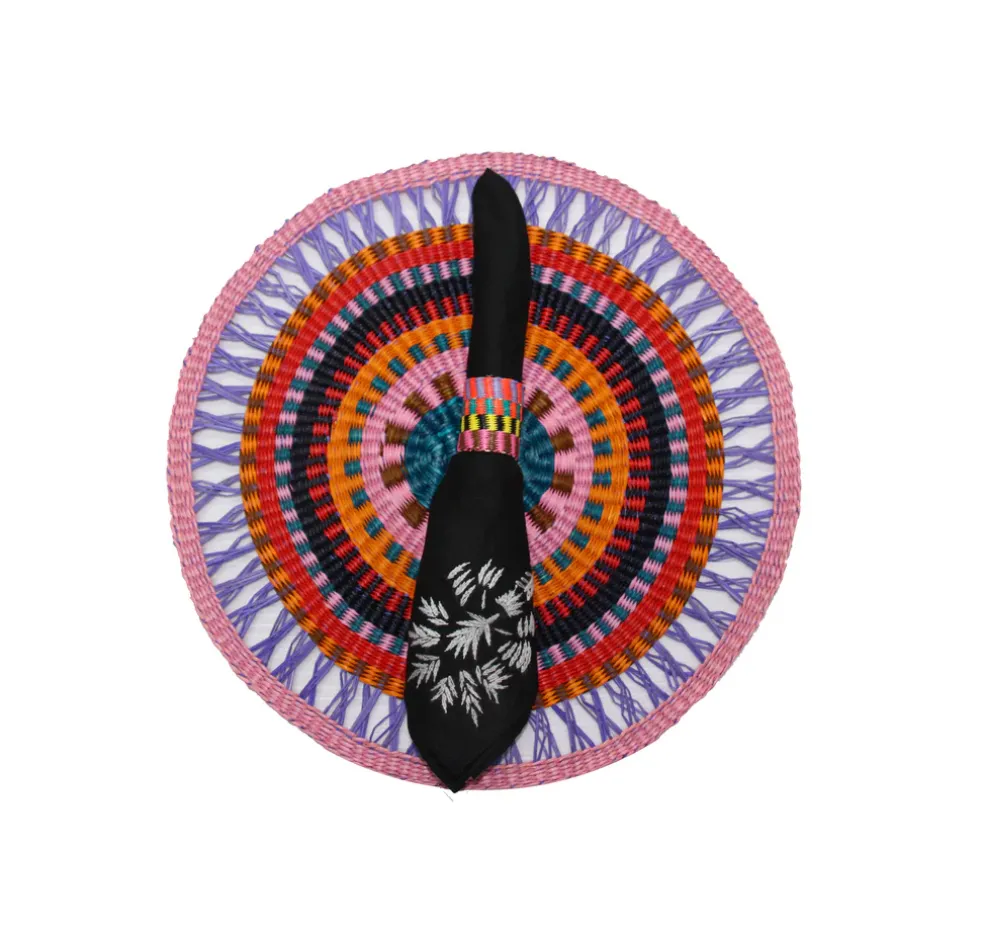 Round Placemat Shades of purple (Set of 2 Units)