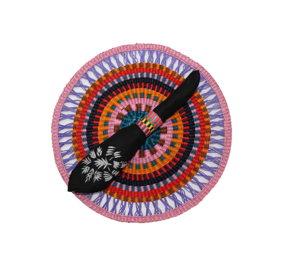 Round Placemat Shades of purple (Set of 2 Units)