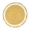 Round Placemat with beads and seashells (Set of 2 Units)