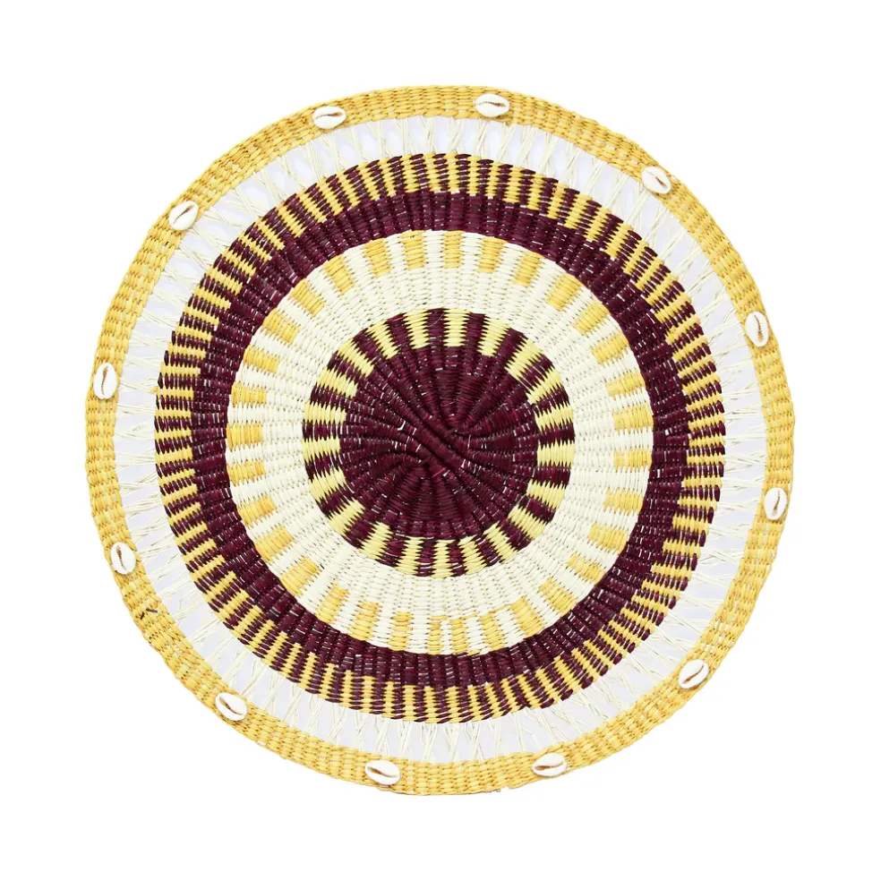 Round Placemat with shells (Set of 2 Units)