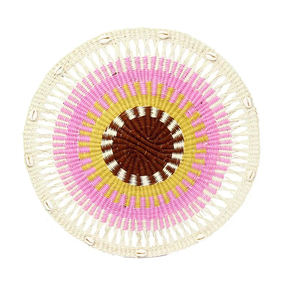 Round Placemat with shells (Set of 2 Units)