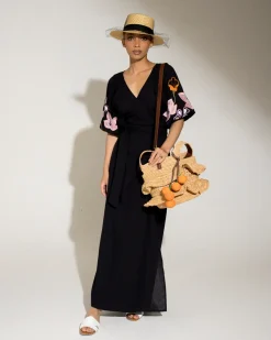 Ruffle Medium Bag with Leather Strap