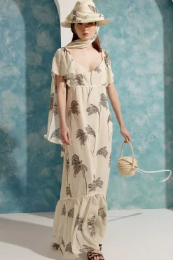 Ruffle Sleeve Dress