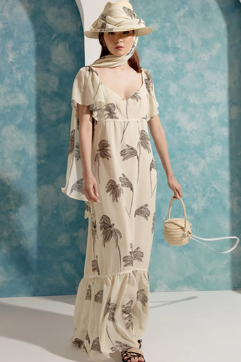 Ruffle Sleeve Dress