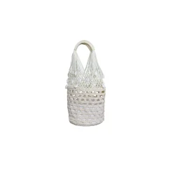 Seashell embriodered Mercado basket