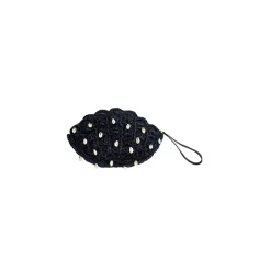 Seashell embroidered Clutch