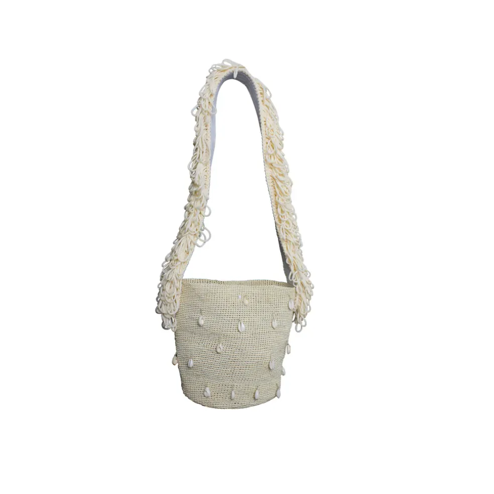 Seashell embroidered crossbody bag