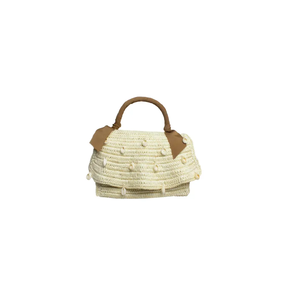 Seashell Embroidered Mini Cartera