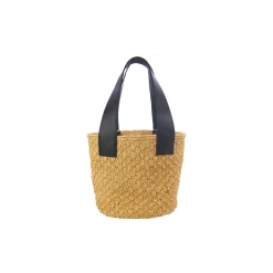 Seashells Soft Medium Tote Bag with Leather Handle