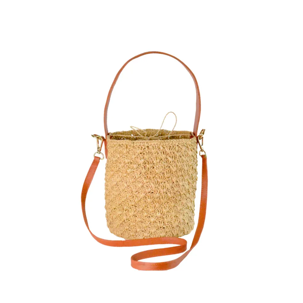 Soft Bucket With Leather Handles