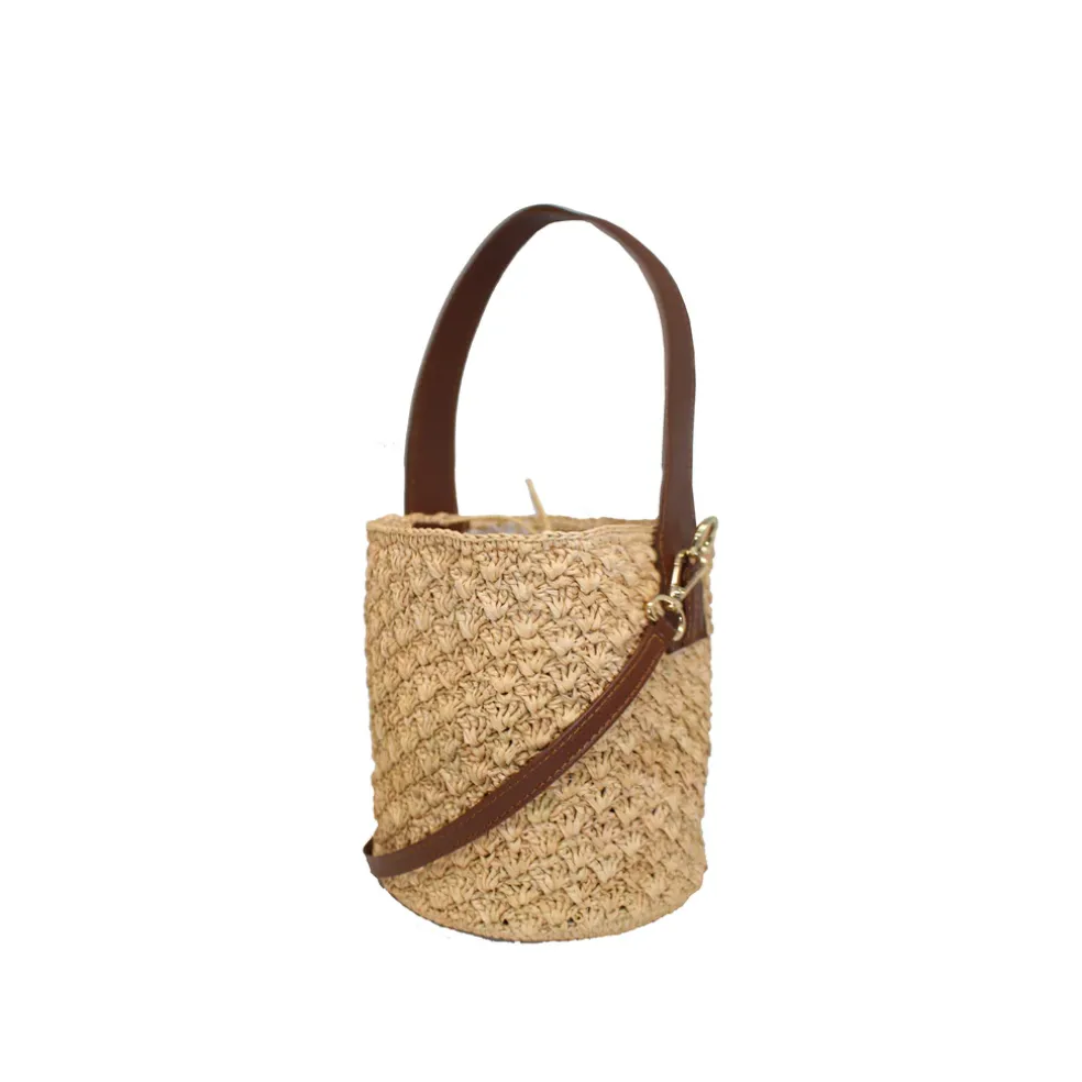 Soft Bucket With Leather Handles