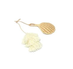 Straw Seashell Charm