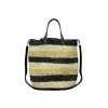 Stripes "El Viajero" Soft & Flexible Woven Straw Bag