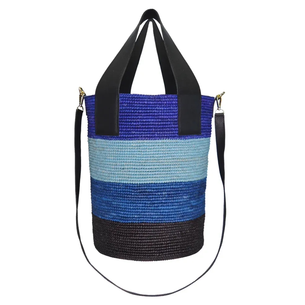 Tall color Block Basket