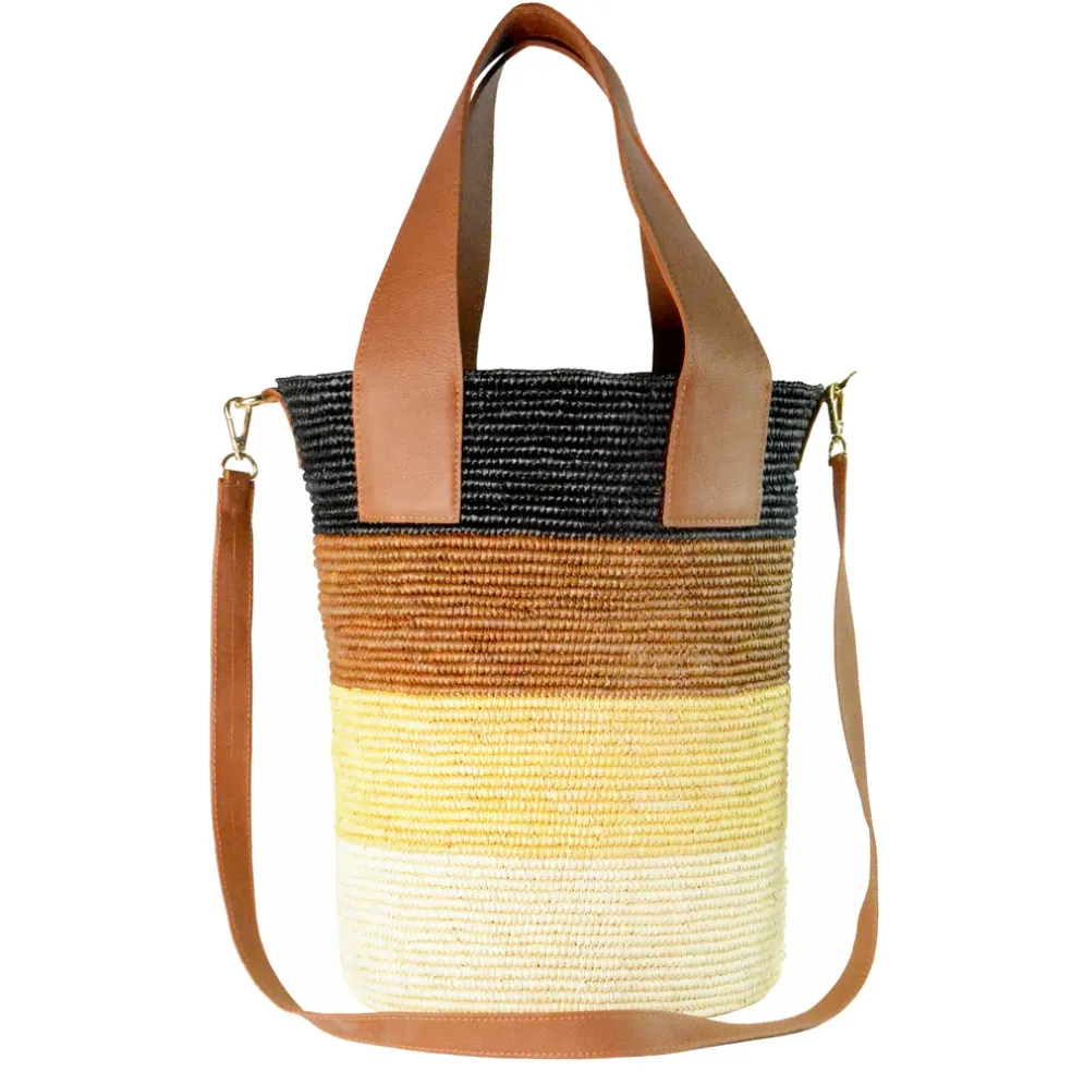 Tall color Block Basket