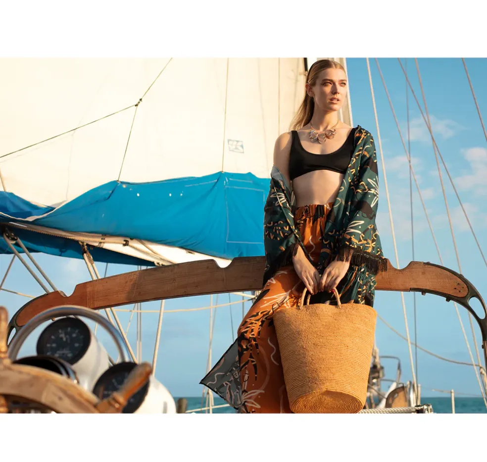 Tall Solid Beach Basket