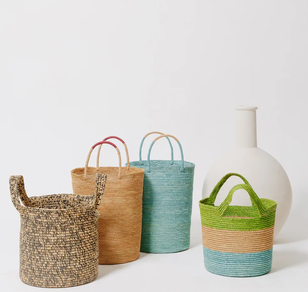 Tall Solid Beach Basket